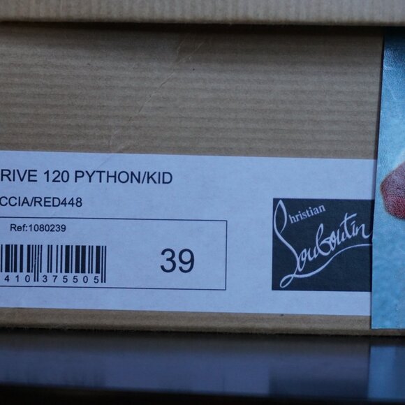 AUTHENTIC Christian Louboutin Very Prive 120 Python/Kid - Picture 2 of 7